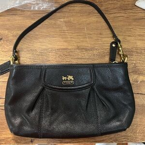 Coach Black Leather Shoulder Bag vintage